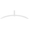 Ekena Millwork Archdale Architectural Grade PVC Gable Bracket, 108"W x 31 1/2"H x 4"D x 4"F, 7/12 Pitch GBP108X32X0404ARC00 - alternate 3